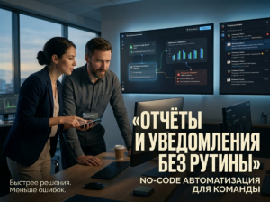 Автоматизация отчётов и уведомлений для команды без тяжёлой разработки