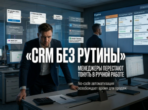 Сокращаем ручную работу в CRM: практические сценарии no-code автоматизации