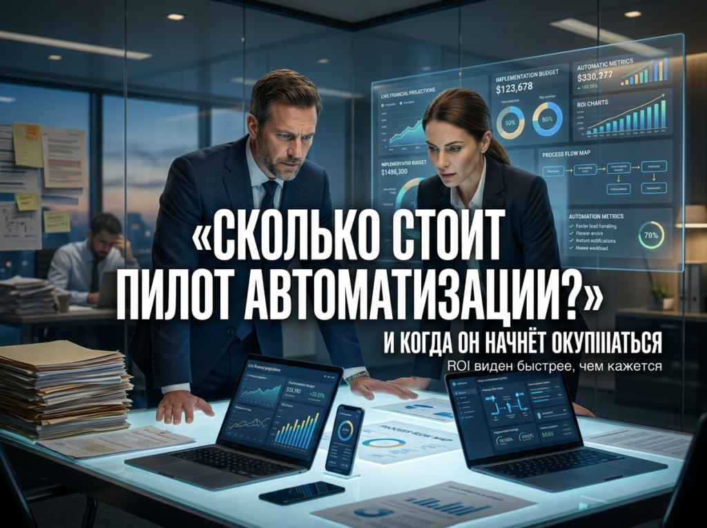 Пилот автоматизации бизнес-процессов: стоимость и окупаемость